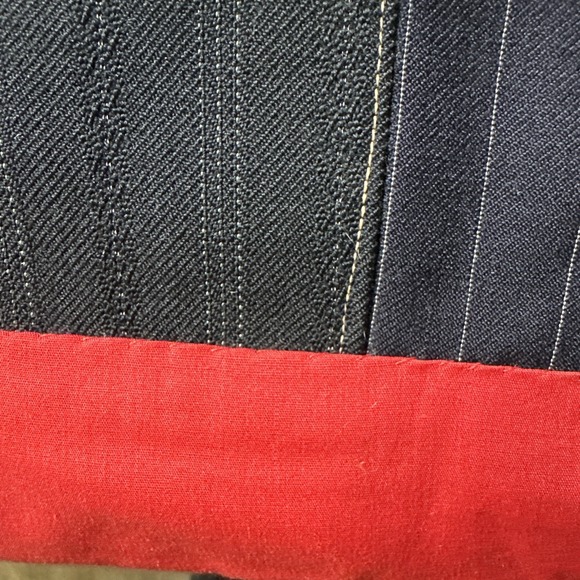 Vintage Handmade Patchwork Quilt Mens Wool Suits 70s Blanket Cottage Grandpa - Picture 13 of 16